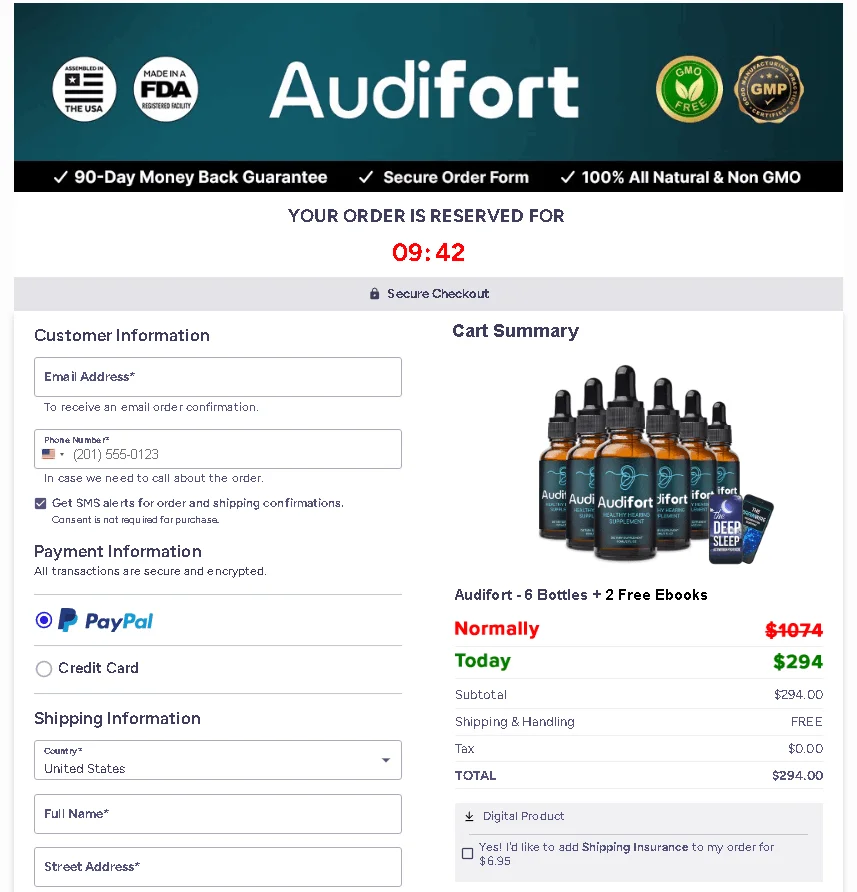 Audifort Checkout